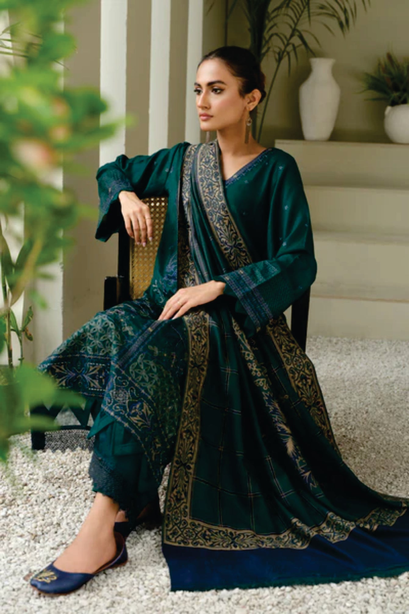 Karandi Embroidered Collection by Marjjan MDS-75(GREEN)