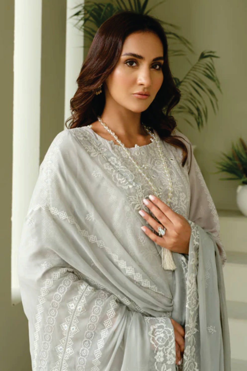 Karandi Embroidered Collection by Marjjan SKC-101(GREY)