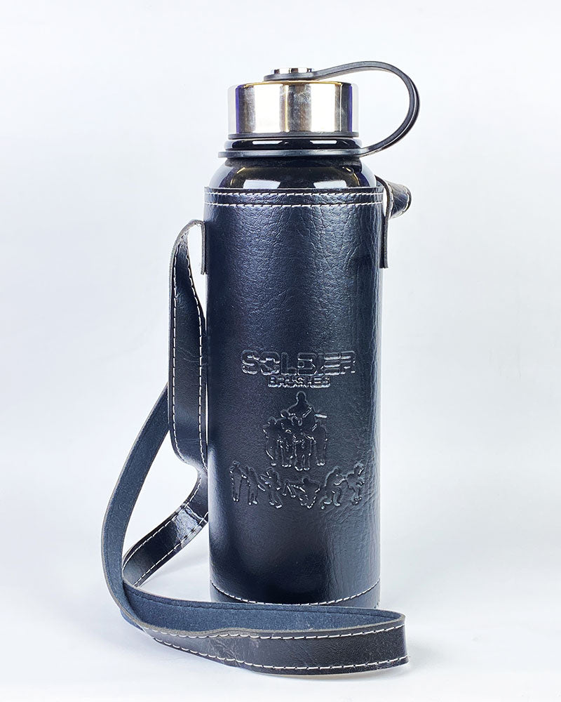 Insulated Leather Cover Water Bottles