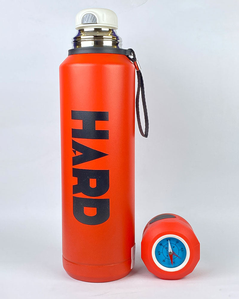 HARD Sports Water Bottle with Compass Cap