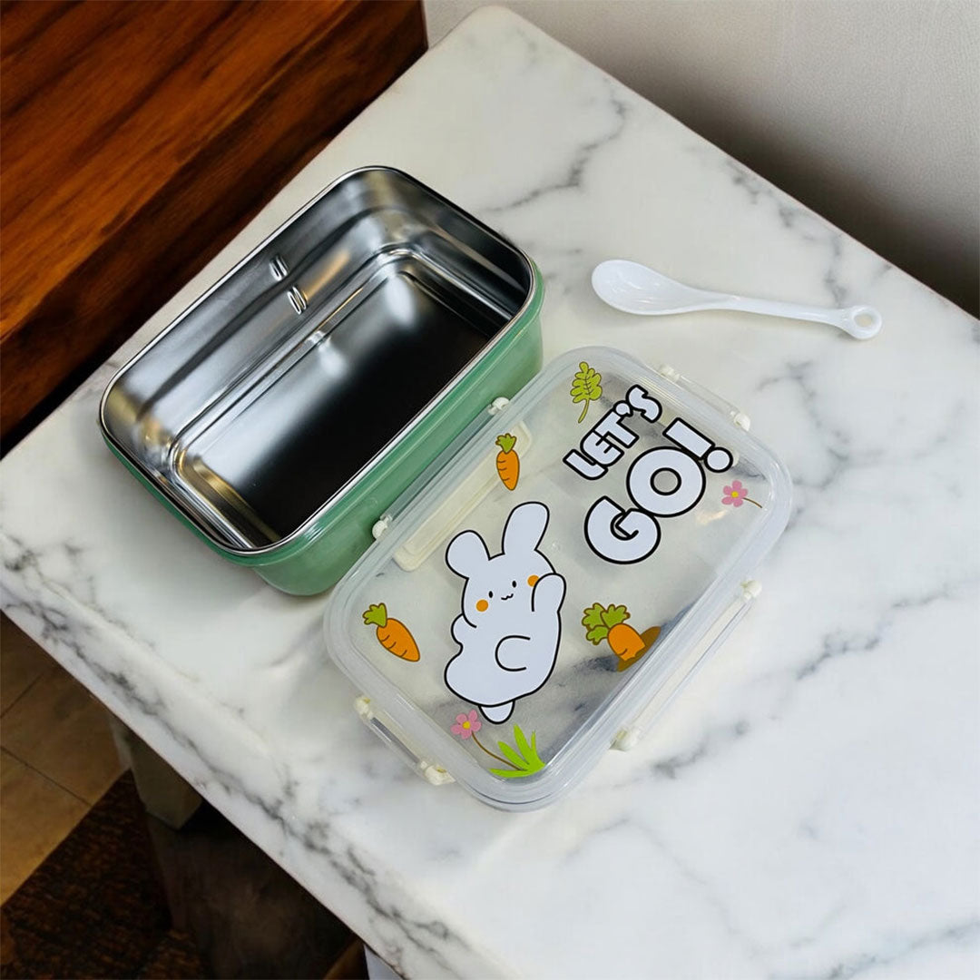 Cute Bento-Style Lunch Box | Leak-Proof & BPA-Free