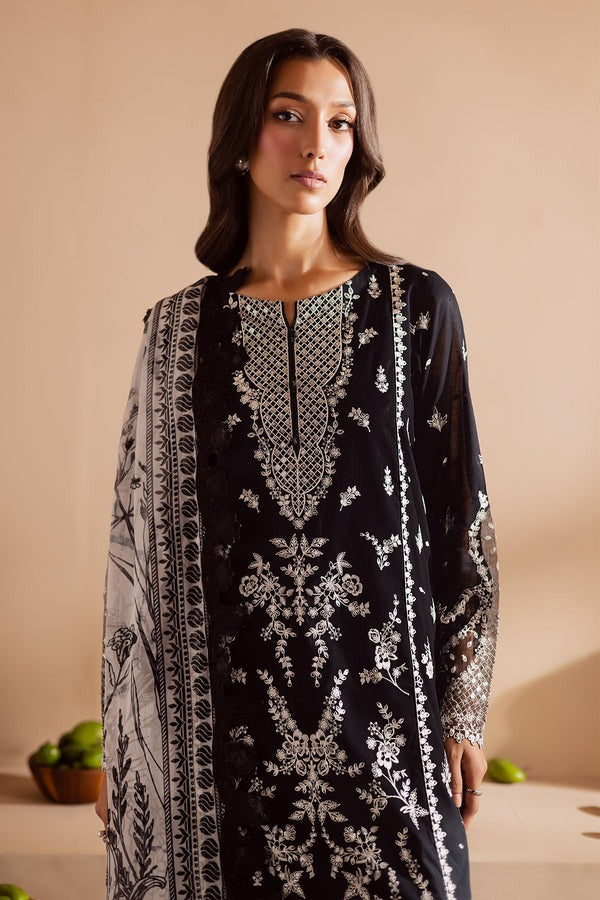 Nureh Embroidered Laser Cut Lawn with Printed Chiffon Dupatta NE- 165