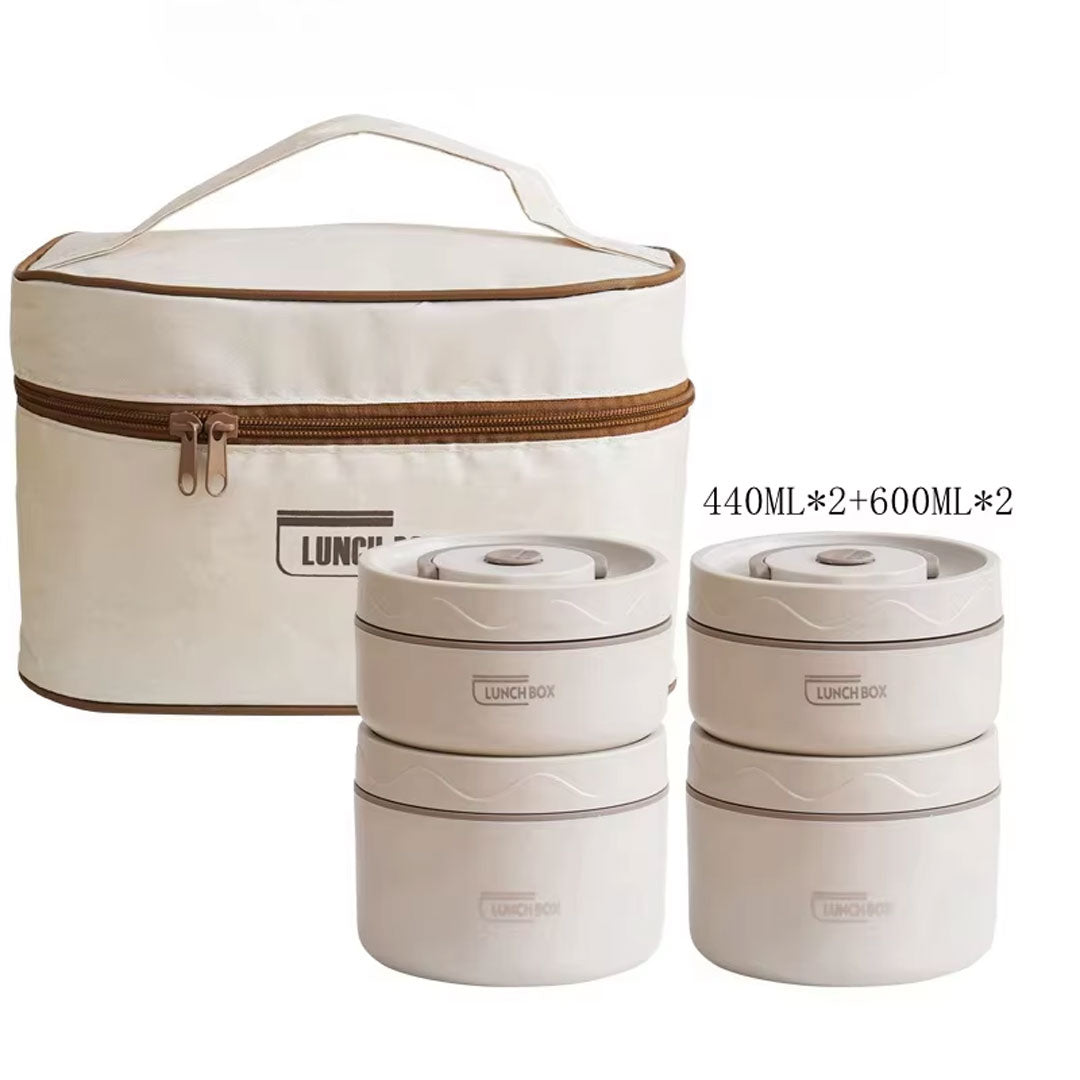 Bento Style Multi Container Lunch Box Set with Insulated Bag