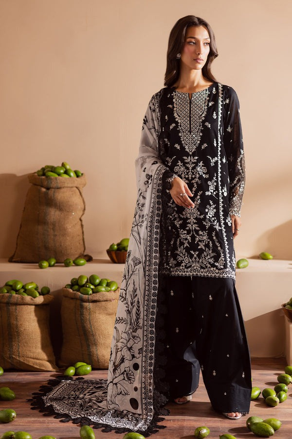 Nureh Embroidered Laser Cut Lawn with Printed Chiffon Dupatta NE- 165