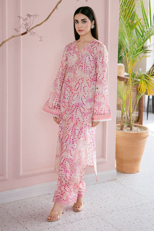 Nureh Printed And Embroidered Chikankari Lawn 2pc - Summer