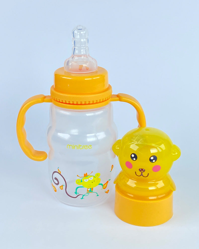 Monkey Themed Baby Feeder Bottle with Dual Handles