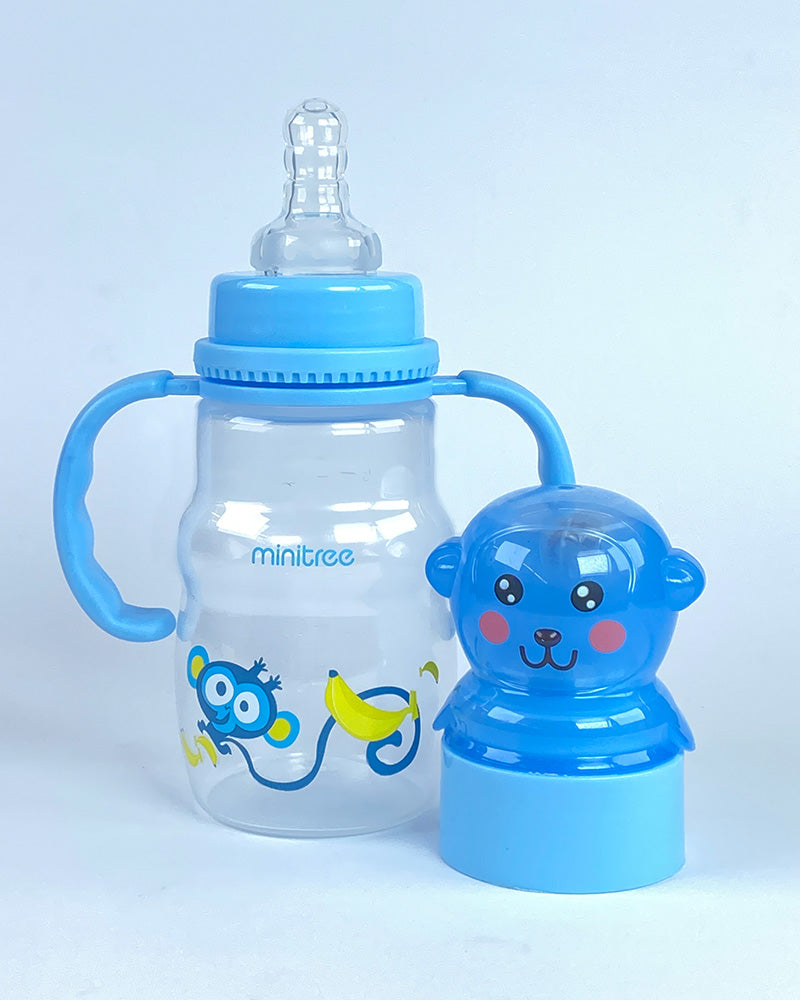 Monkey Themed Baby Feeder Bottle with Dual Handles
