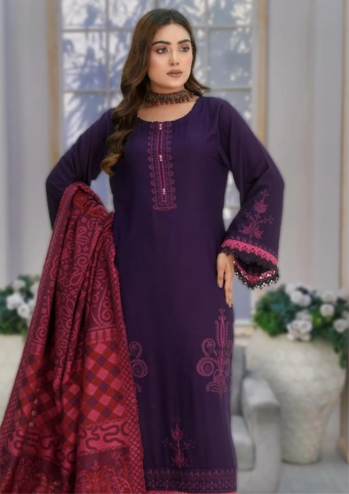 Meemsey Embroidered Wool 3 piece suit - winter