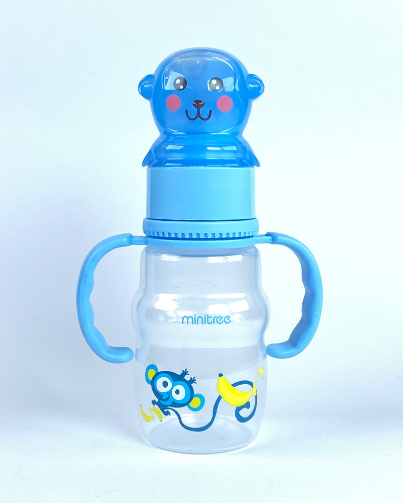 Monkey Themed Baby Feeder Bottle with Dual Handles