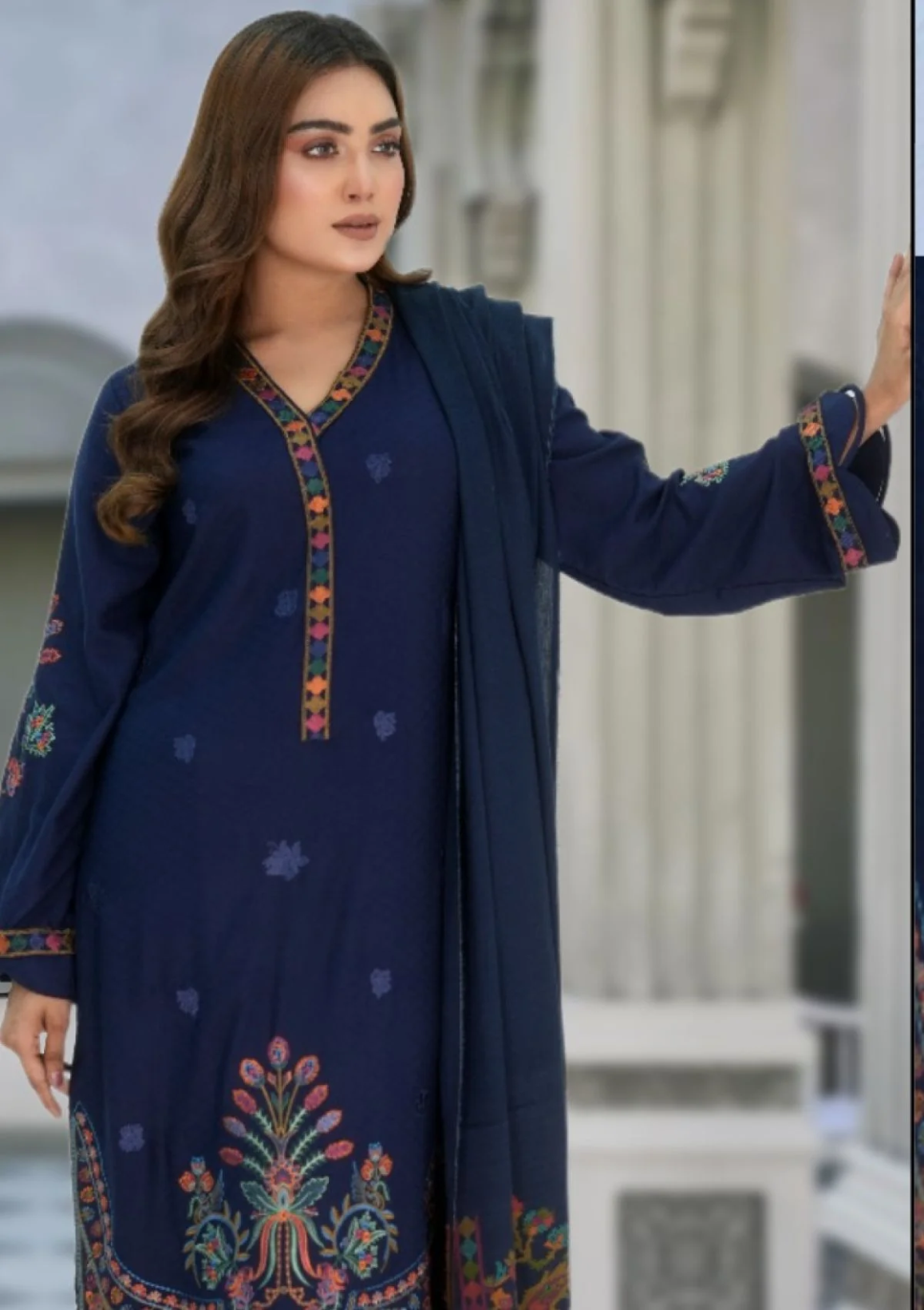 Meemsey Embroidered Wool 3 piece suit - winter