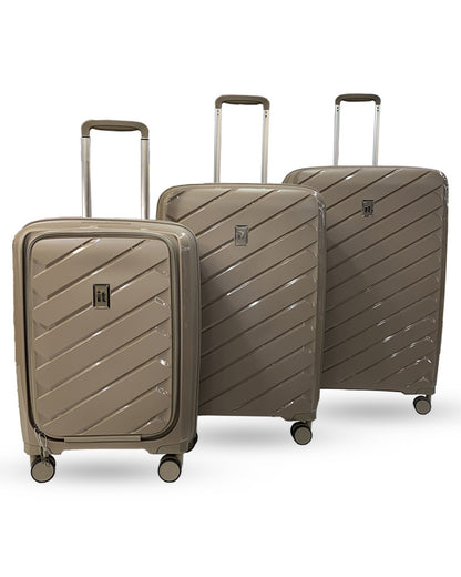 3-Piece Hard Shell Trolley Luggage Set – Lightweight Spinner Suitcases