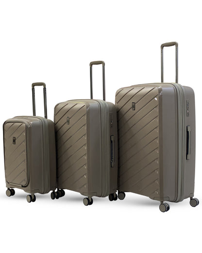 3-Piece Hard Shell Trolley Luggage Set – Lightweight Spinner Suitcases