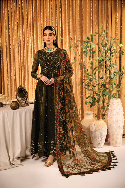 Ladies EMBROIDERED Chiffon Suit Mahveen by Alizeh