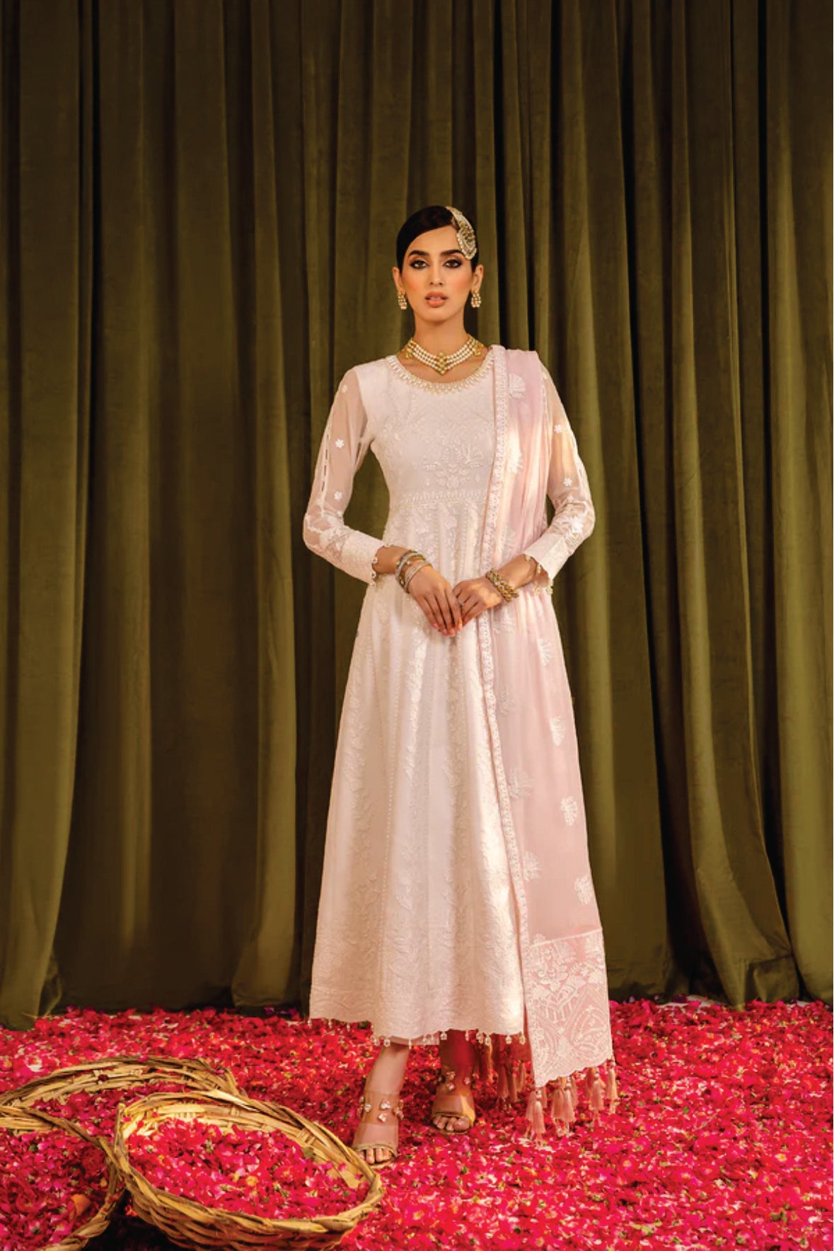 Ladies Embroibered Chiffon Fancy Suit by ALizeh