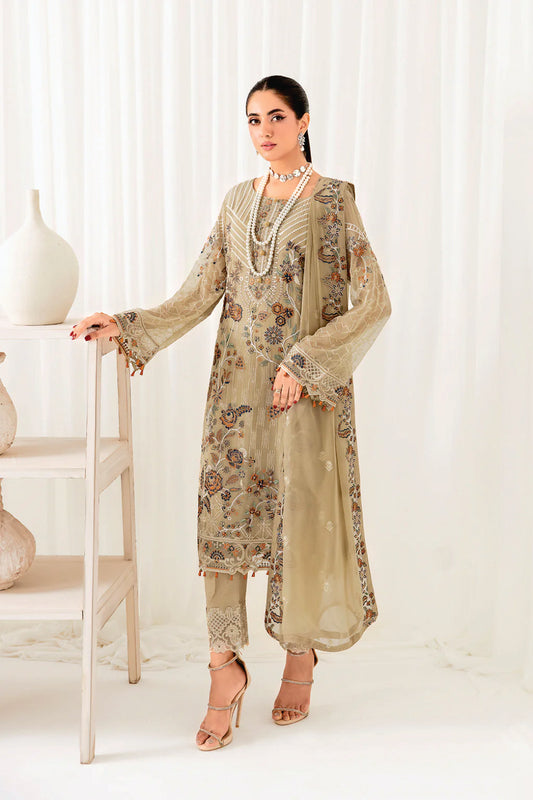 Ladies EMBROIDERED Suit RANGOON by Ramsha