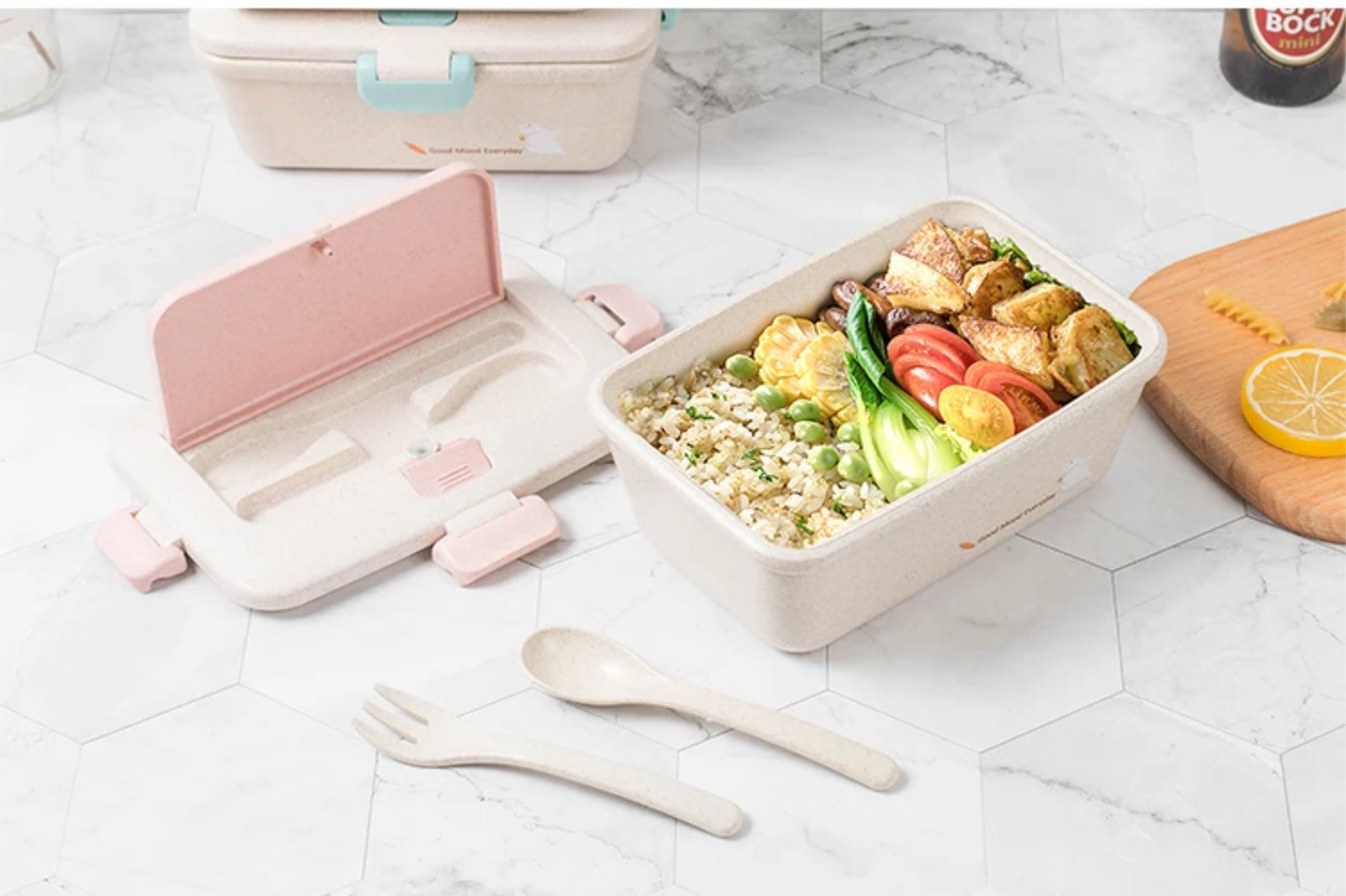 Lunch Box with Spoon