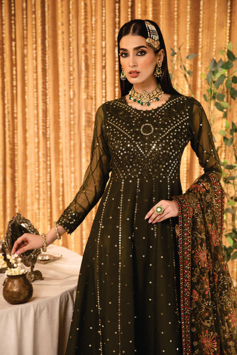 Ladies EMBROIDERED Chiffon Suit Mahveen by Alizeh