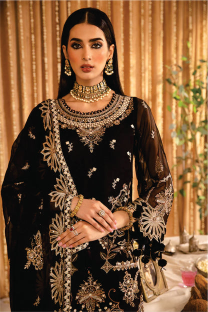 Ladies EMBROIDERED Chiffon Suit Yesra By Alizeh