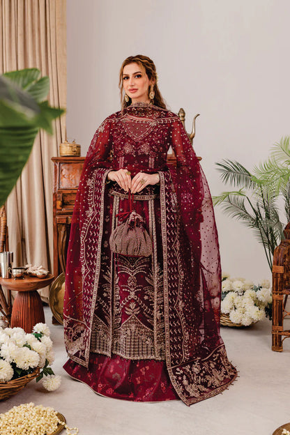 Ladies EMBROIDERED Fancy Suit Valentina by Farasha