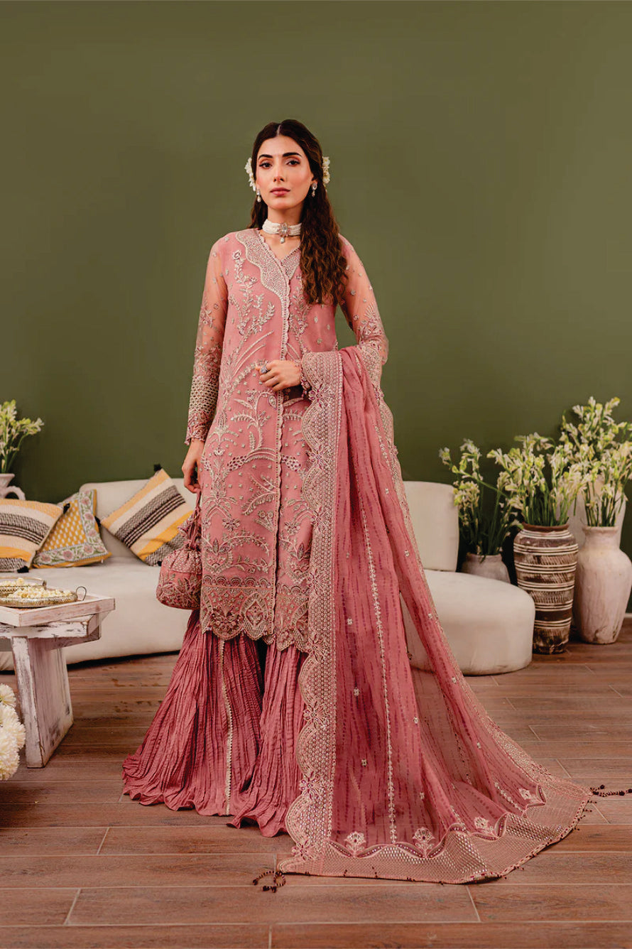 Ladies EMBROIDERED Fancy Suit Rosa by Farasha