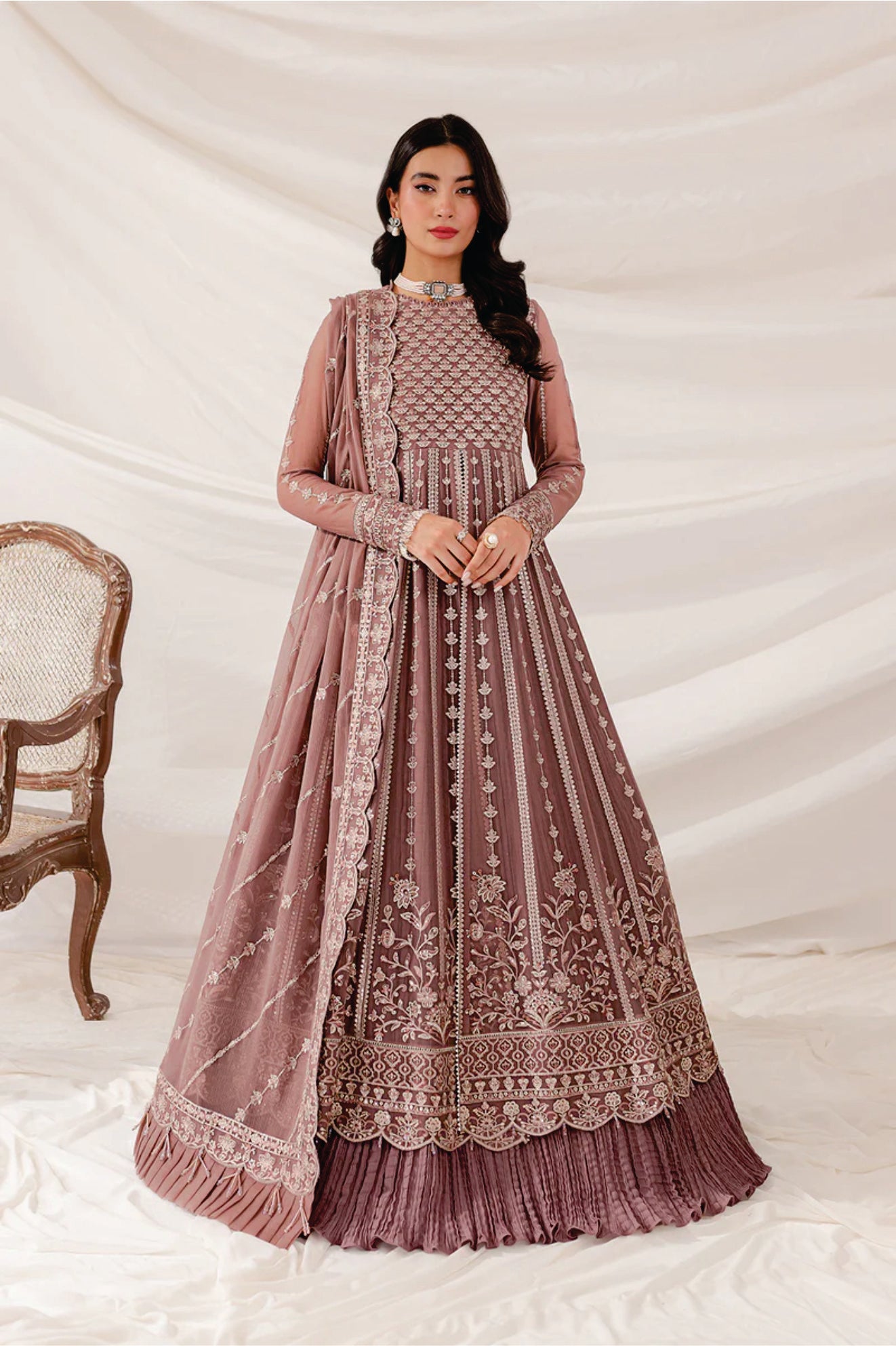 Ladies EMBROIDERED frock Alicia By Farasha