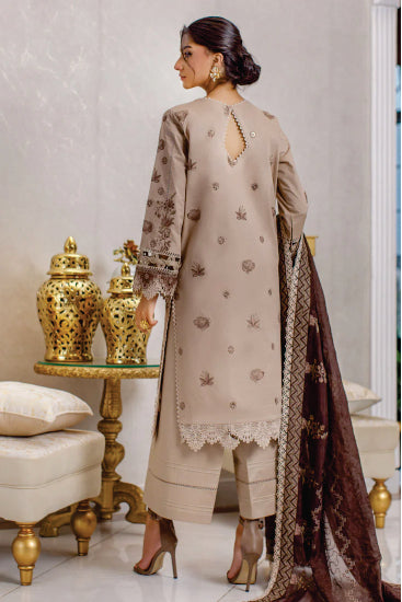 Ladies Unstitched Embroibered Lawn Suit Misal By Marjjan