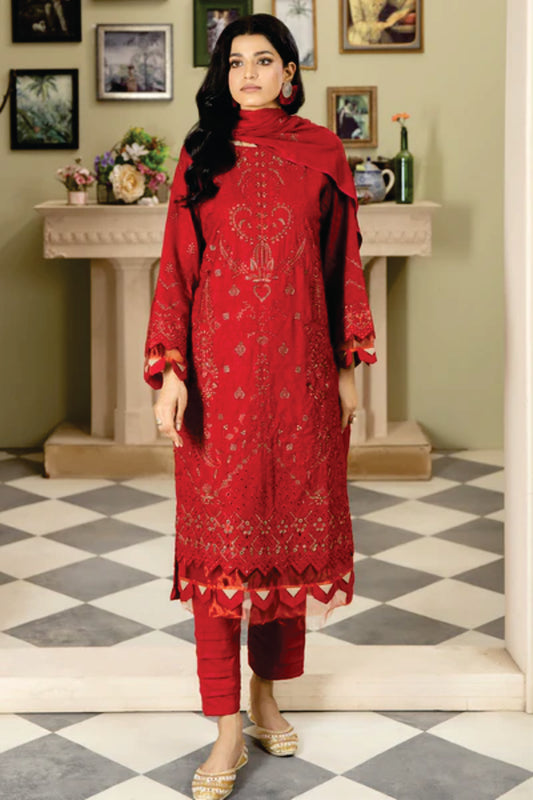 WOOL EMBROIDERED Collection by Marjjan MRW-473(RED)