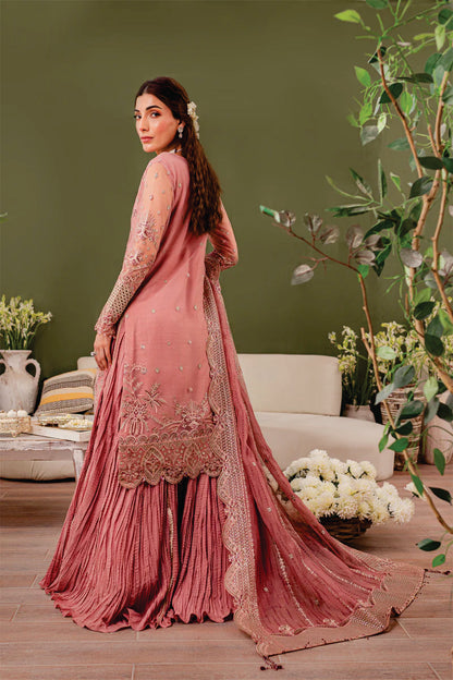 Ladies EMBROIDERED Fancy Suit Rosa by Farasha