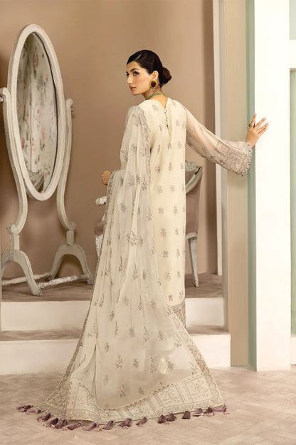 Ladies EMBROIDERED Chiffon Suit DHAAGY by Alizeh