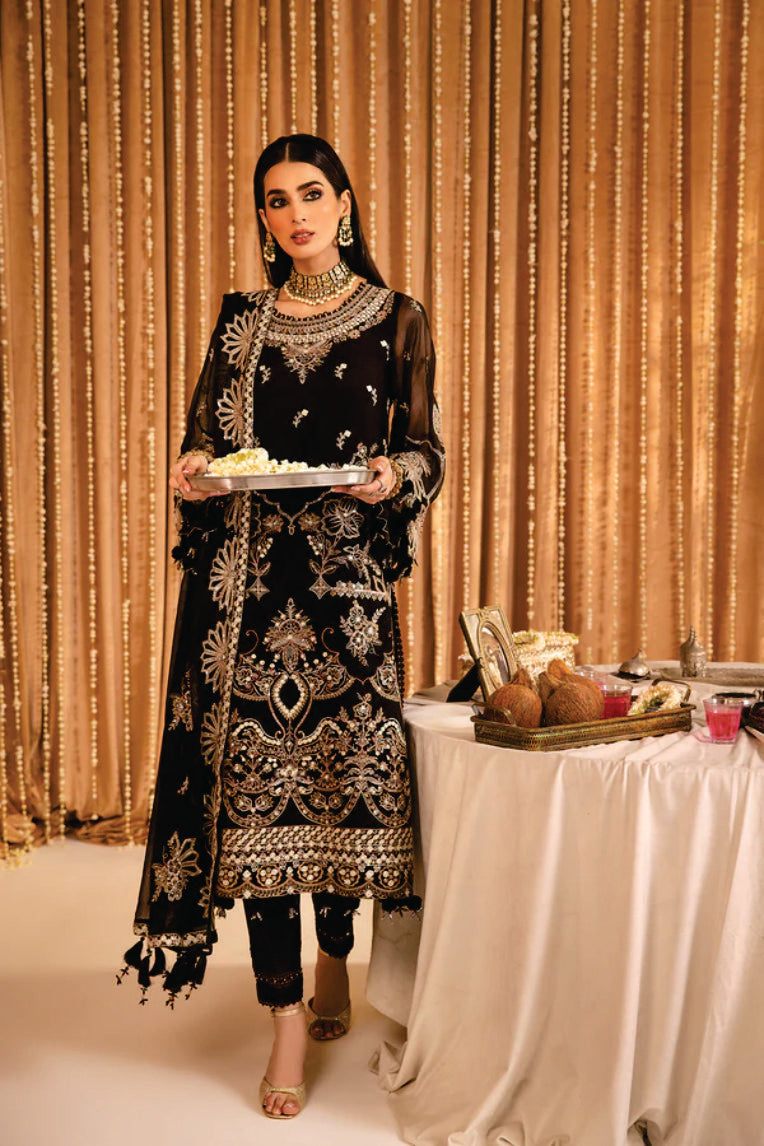 Ladies EMBROIDERED Chiffon Suit Yesra By Alizeh