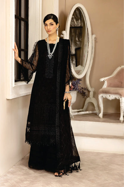 Ladies EMBROIDERED Chiffon Suit Dhaagy by Alizeh