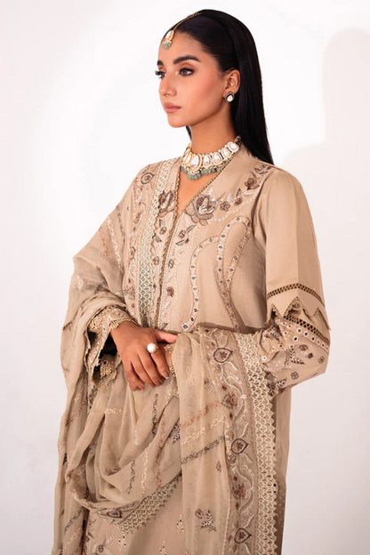 Ladies Unstitched Embroidered Suit Afsanah by Marjjan