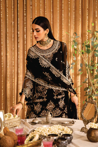 Ladies EMBROIDERED Chiffon Suit Yesra By Alizeh