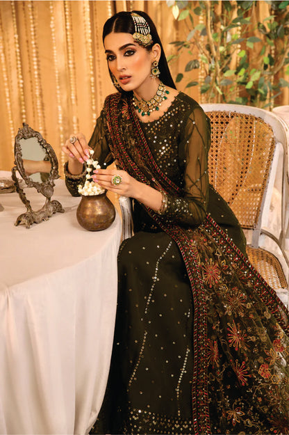 Ladies EMBROIDERED Chiffon Suit Mahveen by Alizeh