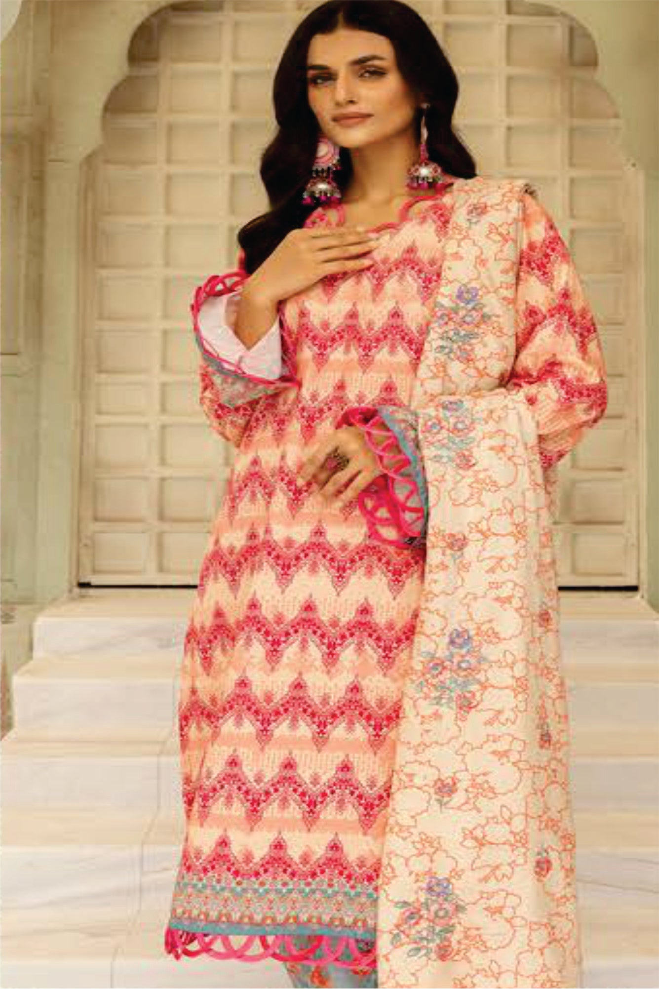 Ladies Unstitched khadar Mahees Printed Khaddar Suit