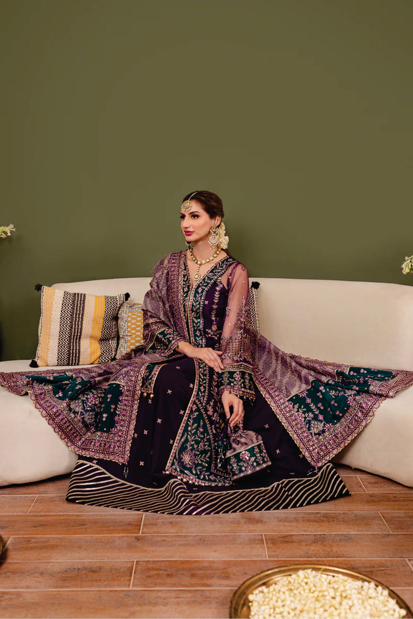 Ladies EMBROIDERED Fancy Suit Iris by Farasha