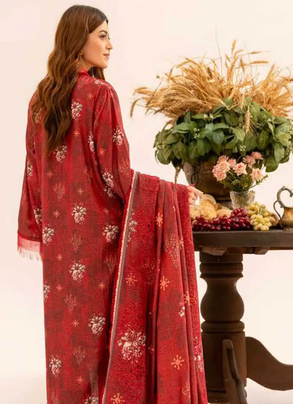 Aafreen by Riaz Arts Embroidered Karandi Suit Unstitched 3 Piece - Winter