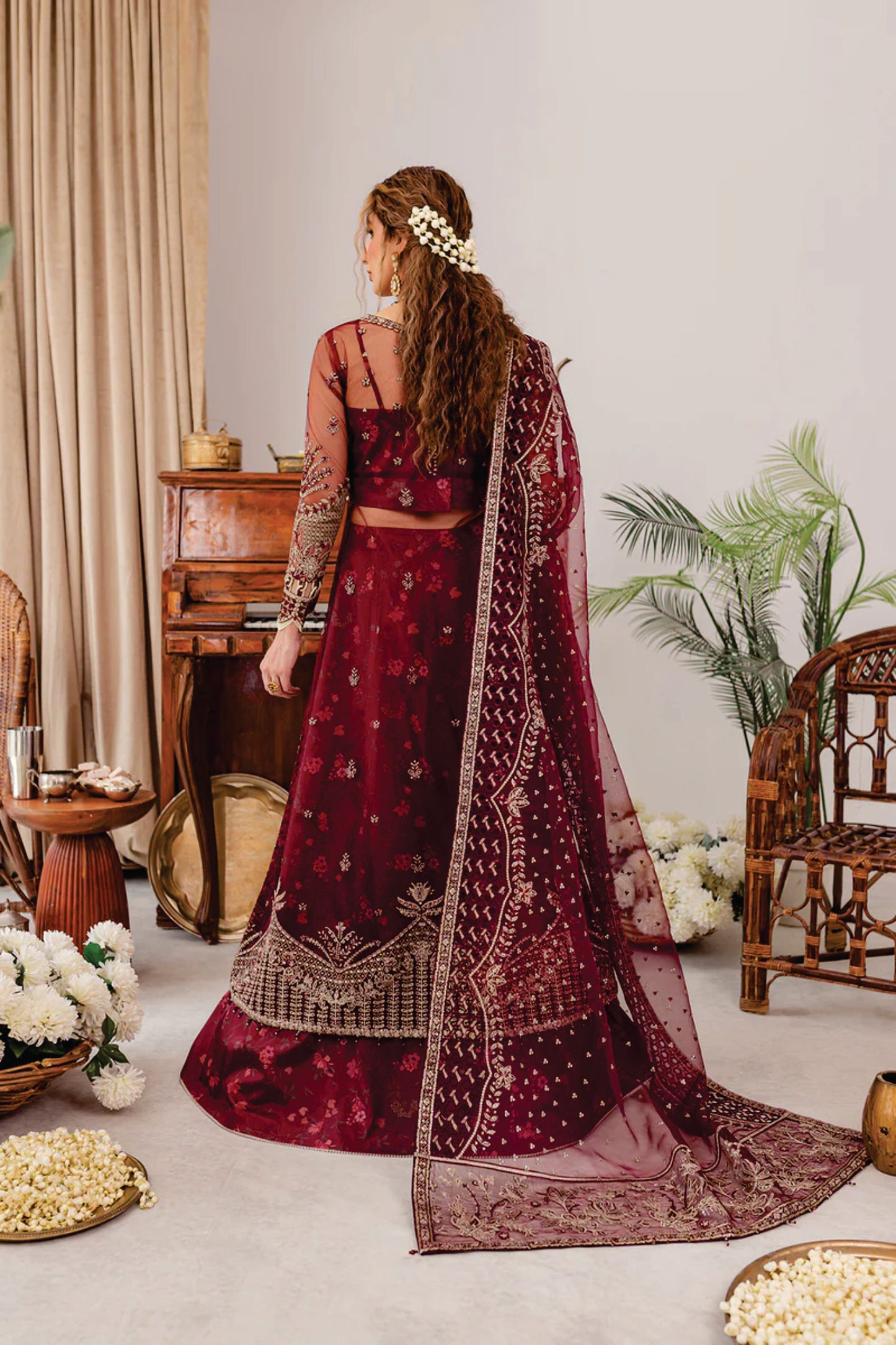 Ladies EMBROIDERED Fancy Suit Valentina by Farasha