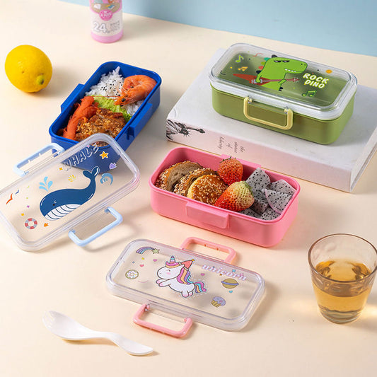 Multi Character Print Lunch Box