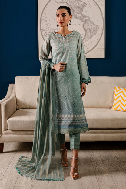 Ladies Printed Lawn Suit Nureh By Signature