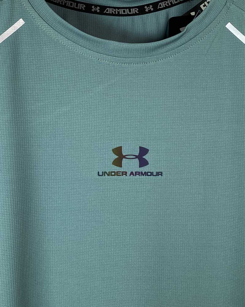 Under Armour Men's Green Tech T-Shirt – Lightweight Athletic Performance Tee