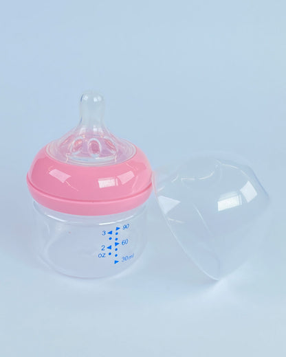 Classic Baby Feeder Bottle – Pink Cap, BPA-Free