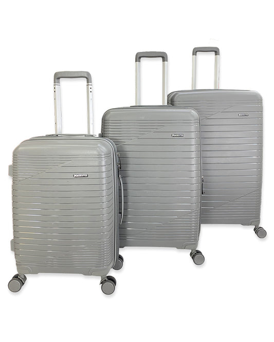 Premium Grey Hard Shell Travel Luggage Set – Lightweight & Durable