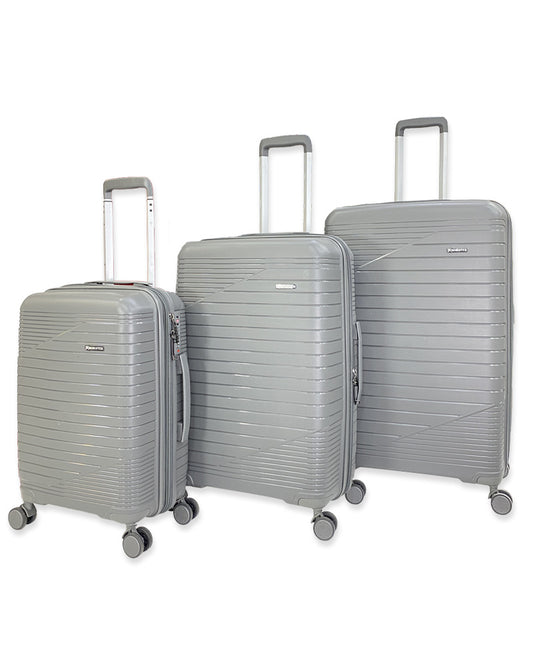 Premium Grey Hard Shell Travel Luggage Set – Lightweight & Durable