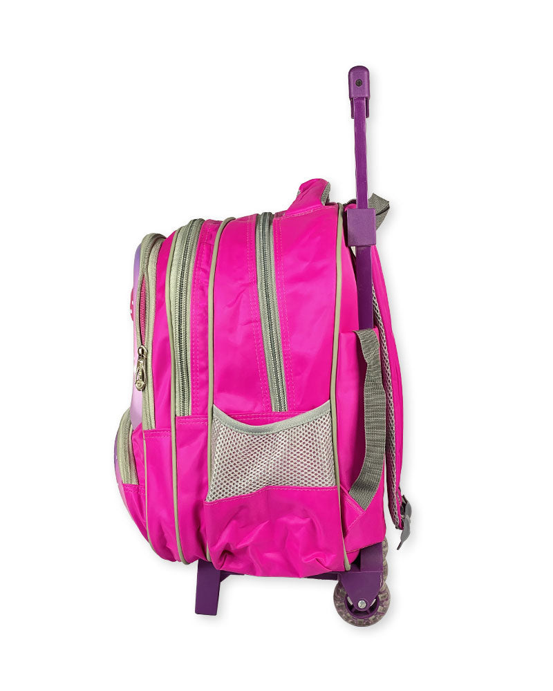 Hello Kitty Pink Rolling School Bag