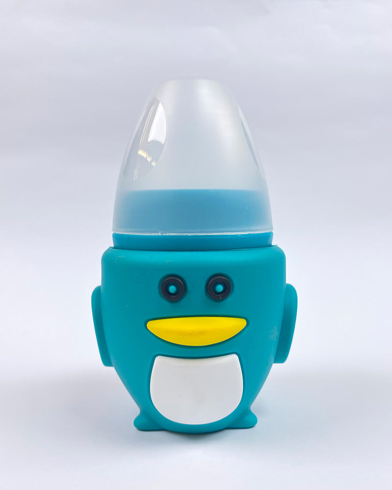 Baby Glass Feeder With Beautiful Silicone Cover - 120ml