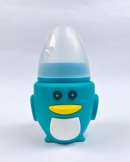 Baby Glass Feeder With Beautiful Silicone Cover - 120ml