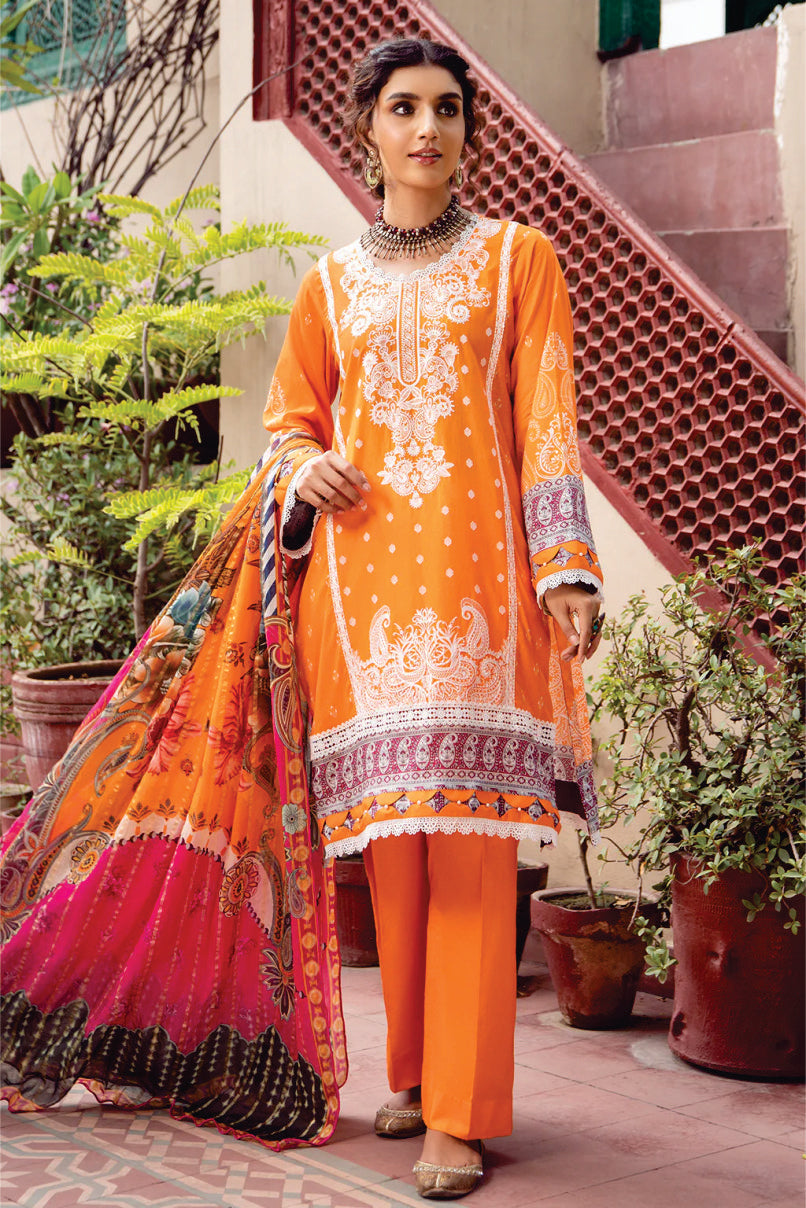 Ladies Unstitched printed Suit by JahanAra Lawn Collection