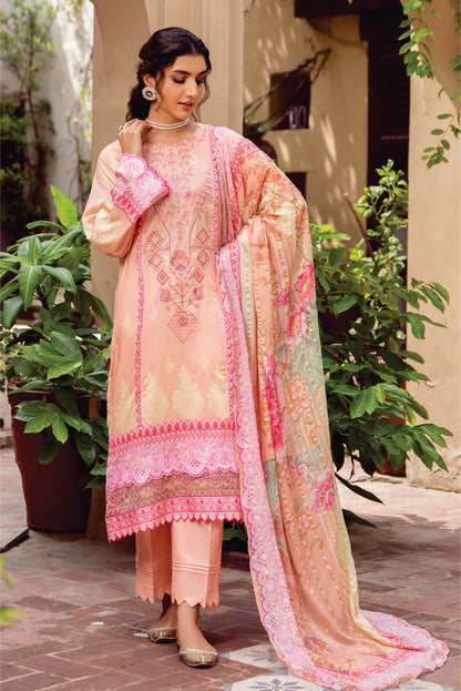 Ladies Unstitched Embroibered Suit by JahanAra Lawn Collection