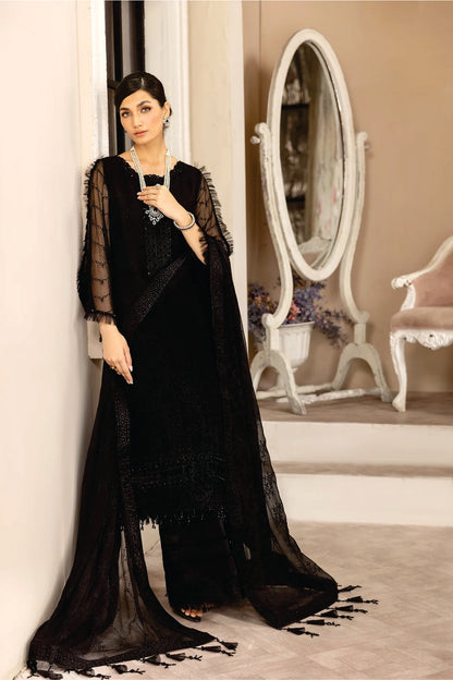 Ladies EMBROIDERED Chiffon Suit Dhaagy by Alizeh